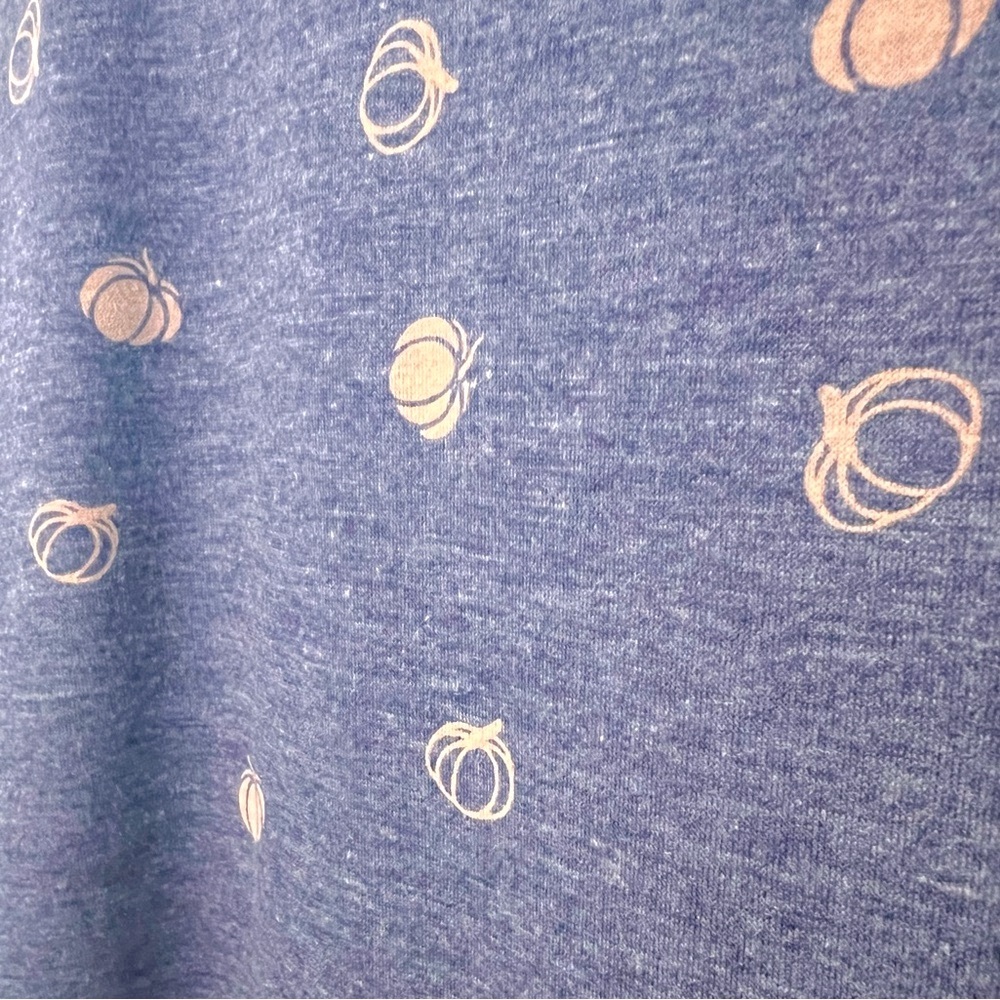 BloomChic Indigo Pumpkin T-Shirt + Pumpkin Earrings Set - Picture 2 of 5